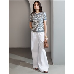 Джемпер жаккардовой вязки с кашемиром