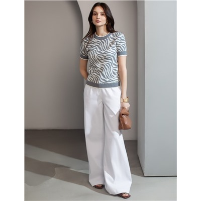 Джемпер жаккардовой вязки с кашемиром