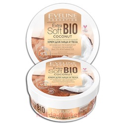 Eveline Крем для лица и тела EXTRA SOFT BIO интенсивный питательный Coconut 200 мл