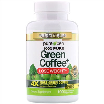Purely Inspired, Green Coffee+, 100 Easy-to-Swallow Veggie Tablets