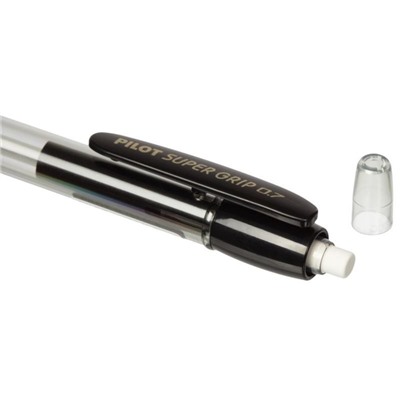 Карандаш механический Pilot Super Grip, 0.7 мм, резиновый упор, чёрный