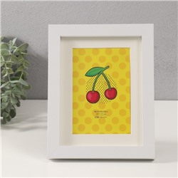 Фоторамка для фото 10×15 см с паспарту «Аллегра», МДФ, белая, 2×18×23 см