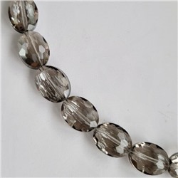 Хрустальные бусы, короткие, цвет: серый, 181759, арт.032.478