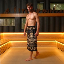 Полотенце для бани «Настоящий мужчина» мужской килт 80×145 см, 100 % хл, вафельное полотно