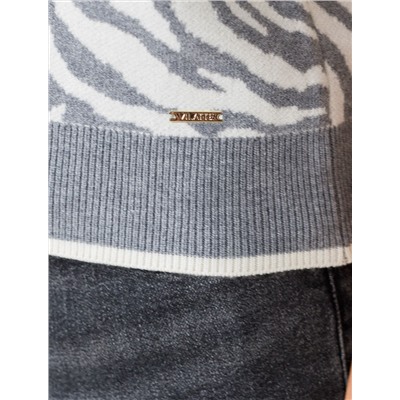 Джемпер жаккардовой вязки с кашемиром