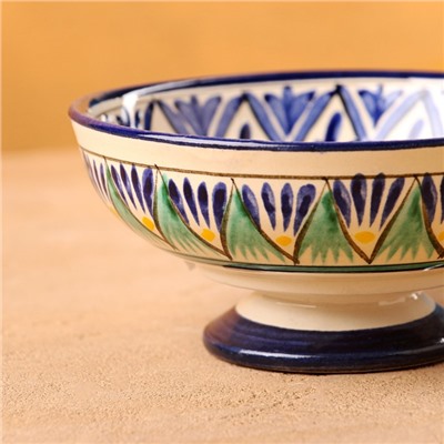 Конфетница узбекская Риштанская Керамика, 12×6 см, МИКС