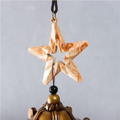 Музыка ветра колокольчики 5 шт. «Звезда песочная», металл, 47×8×8 см