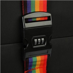 Ремень для чемодана или сумки с кодовым замком ТУНДРА, МИКС