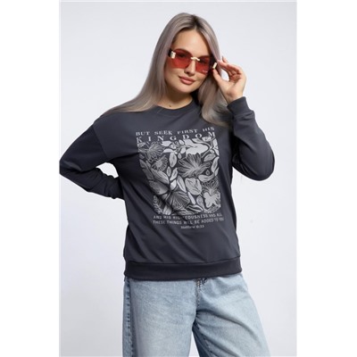 Толстовка 80047 (Темно-серый)