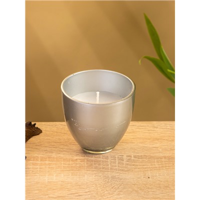 УЦЕНКА Свеча ароматическая в стеклянном подсвечнике, 85 г, жимолость