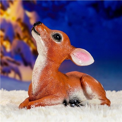 Садовая фигура из гипса «Оленёнок», 24×13×20 см