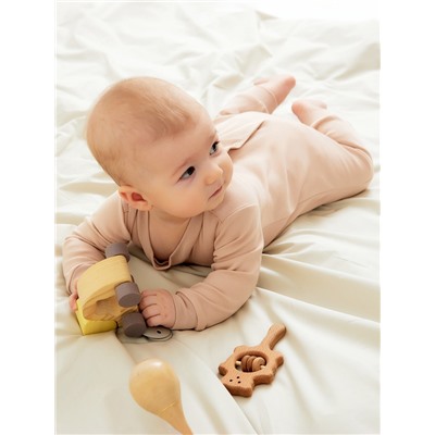 Комбинезон «Крошка Я. Дракоша», рост 62-68 см, бежевый