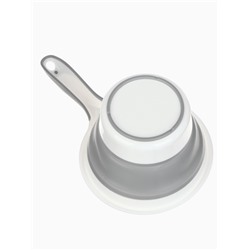 Ковш для купания детский, складной, 1 л, цв. белый/серый