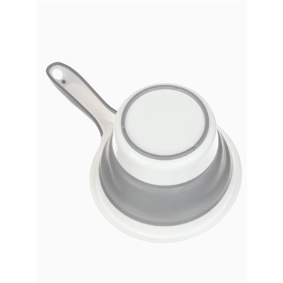 Ковш для купания детский, складной, 1 л, цв. белый/серый