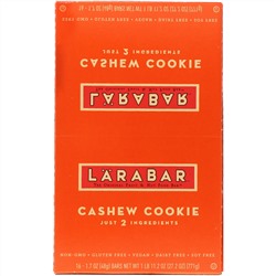 Larabar, The Original Fruit & Nut Food Bar, Cashew Cookie, 16 Bars, 1.7 oz (48 g) Each