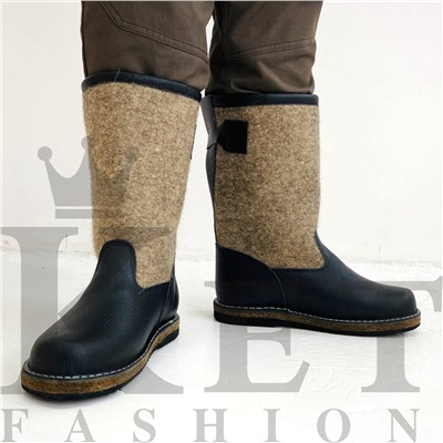 Мужские Валенки Лесник, войлочная подошва