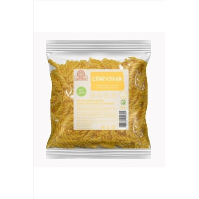 Макароны из кукурузы Спиральки без глютена 300г ЭКОПРОДУКТЫ, 1193720