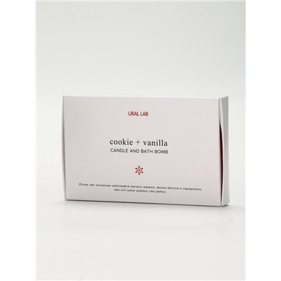 URAL LAB Минимал НГ Набор бомбочка снежинка и фигурная свеча пряня