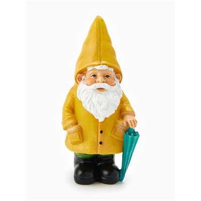 Садовая фигура из полистоуна «Гном в дождевике», 19×7×10 см