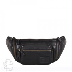 Сумка мужская кожаная 1395-1TR black Tough Ryder