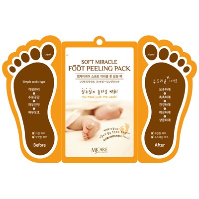 Mijin Высококонцентрированный пилинг для ног Miracle Foot Peeling Pack