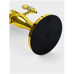 Башня пивная VaviloneDouble, колба 3 л, ёмкость для льда, подсветка, пластик, золотистая