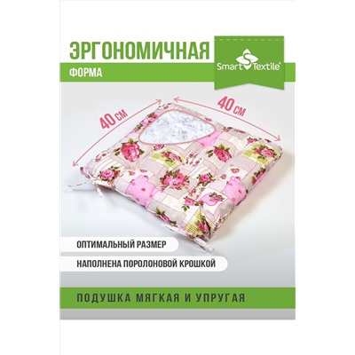 Подушка для мебели из рогожки 40*40см НАТАЛИ, 1072136
