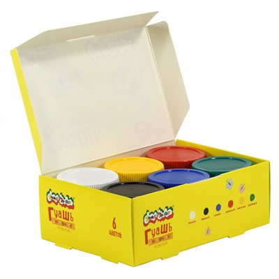 Гуашь  6цв 35мл   ГКМ06/35 Каляка-Маляка