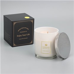 Ароматическая свеча в стакане Scented Candle, английская груша и фрезия