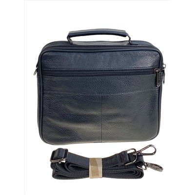 Сумка мужская из натуральной кожи, цвет черный