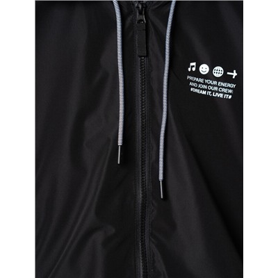 Куртка текстильная с полиуретановым покрытием для девочек (ветровка)