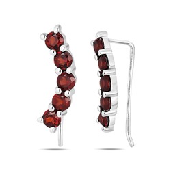 Серьги, гранат, Зажим