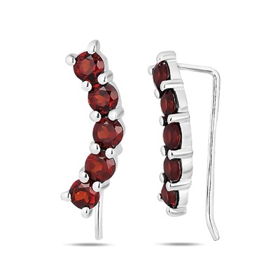 Серьги, гранат, Зажим