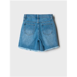 Шорты текстильные джинсовые для девочек