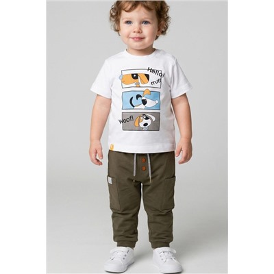 Брюки детские трикотажные для мальчиков, 2 пары в комплекте PLAYTODAY, 1243861