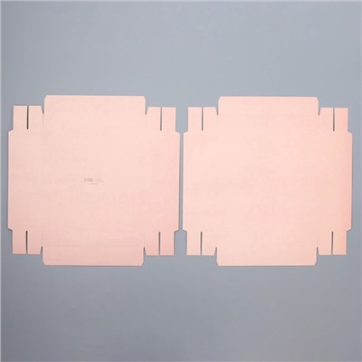 Коробка подарочная для цветов с вазой и пластиковыми окнами складная, упаковка, «Персик», 23×30×23 см