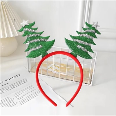 Ободок новогодний карнавальный "Ёлочки"