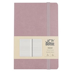 Блокнот А6-  96л линия "Joy Book. Ежевичное суфле" на резинке,карман, кожзам БДБЛ6964529 Listoff