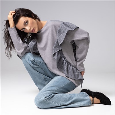 Лонгслив в стиле пэчворк, Гардеробная магия