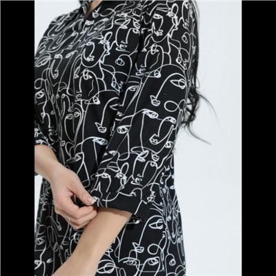 Туника Тэффи (Графика черный)