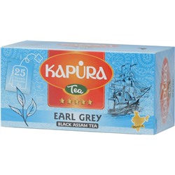 KAPURA. Ассам Эрл Грей карт.упаковка, 25 пак.