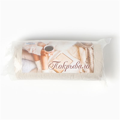 Покрывало 1.5-спальное, 140×215 см, слоновая кость, синтепон 100 г/м, микрофибра 80 г/м