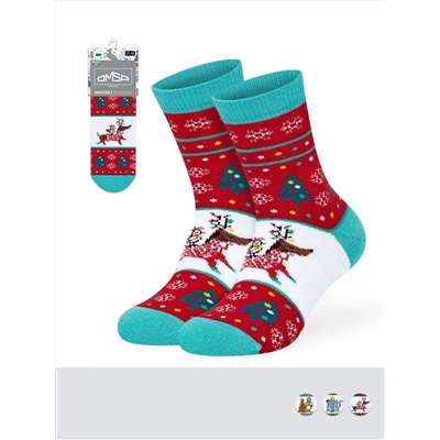 Omsa Носки OMSA kids   Calzino 21N63 плюш (Кот, Заяц, Собака)