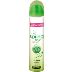 Дезодорант-спрей женский Concertino Spring Fresh&amp;Pure Парфюмированный, 75мл