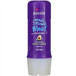 Aussie, 3 Minute Miracle Moist, кондиционер для глубокого увлажнения с авокадо и австралийским маслом жожоба, 236 мл (8 жид. унций)