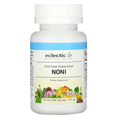 Eclectic Institute, Noni, 375 mg, 100 Non-GMO Veg Caps