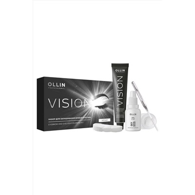 Ollin Набор для окрашивания бровей и ресниц / Vision, черный, 20 мл KRISTALLER, 1106740
