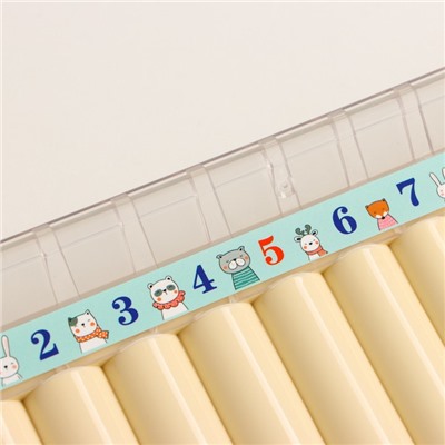 Пан-флейта Music Life 18 трубок, белая, 26×25 см