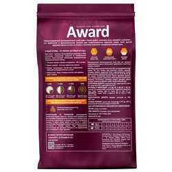 Сухой корм AWARD Sterilized для вз. Стерил. кошек с белая рыба(Лен, клюква, цикори) 400 г