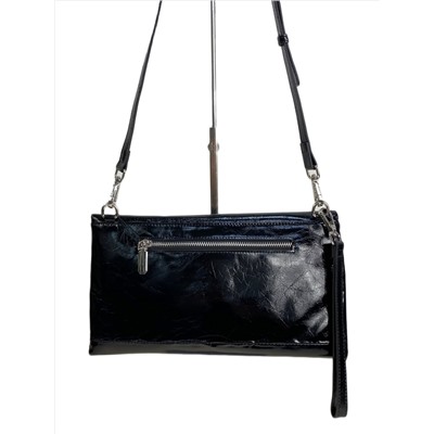 Женская сумка из натуральной кожи, цвет  черный